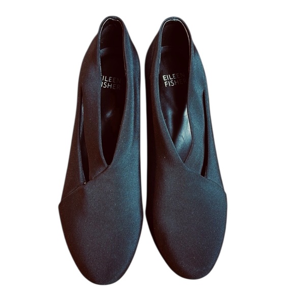 Eileen Fisher Peek Stretch Grosgrain Heels Size 7 - Picture 2 of 7
